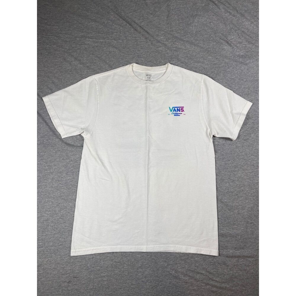 Vans Off The Wall California Native Est. 1966 Unisex Youth T-Shirt White Size XL